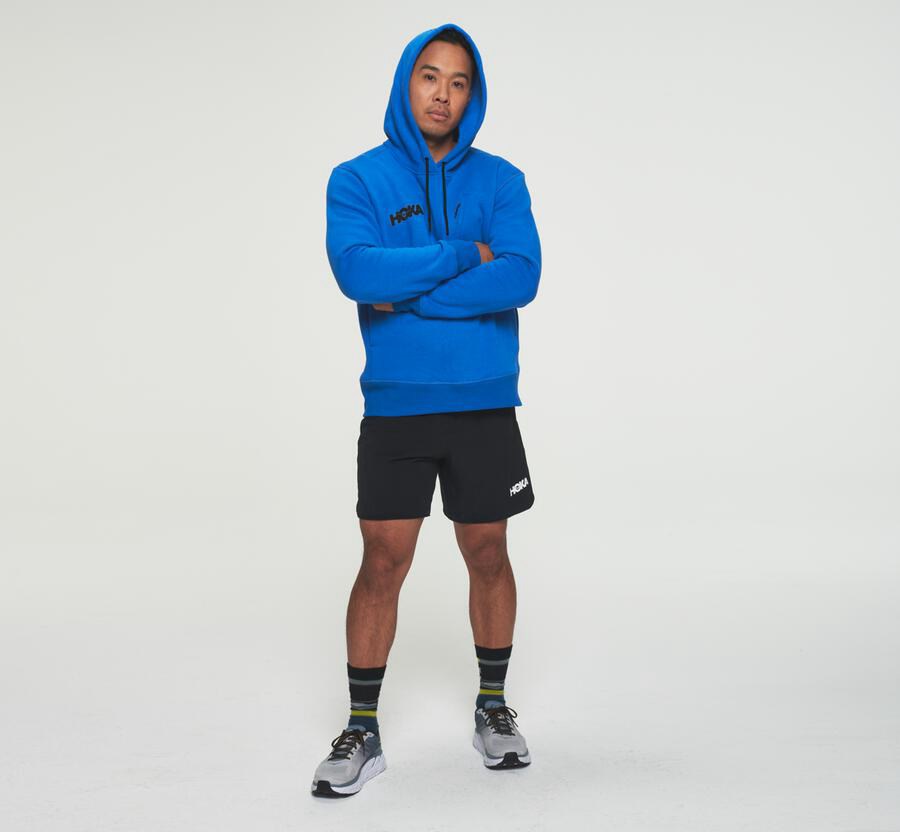 Hoka One One Hoodie Mens Blue - Performance - 76481UECG